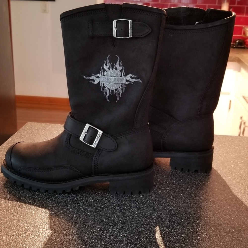 Mens Harley Davidson Boots Size 8.